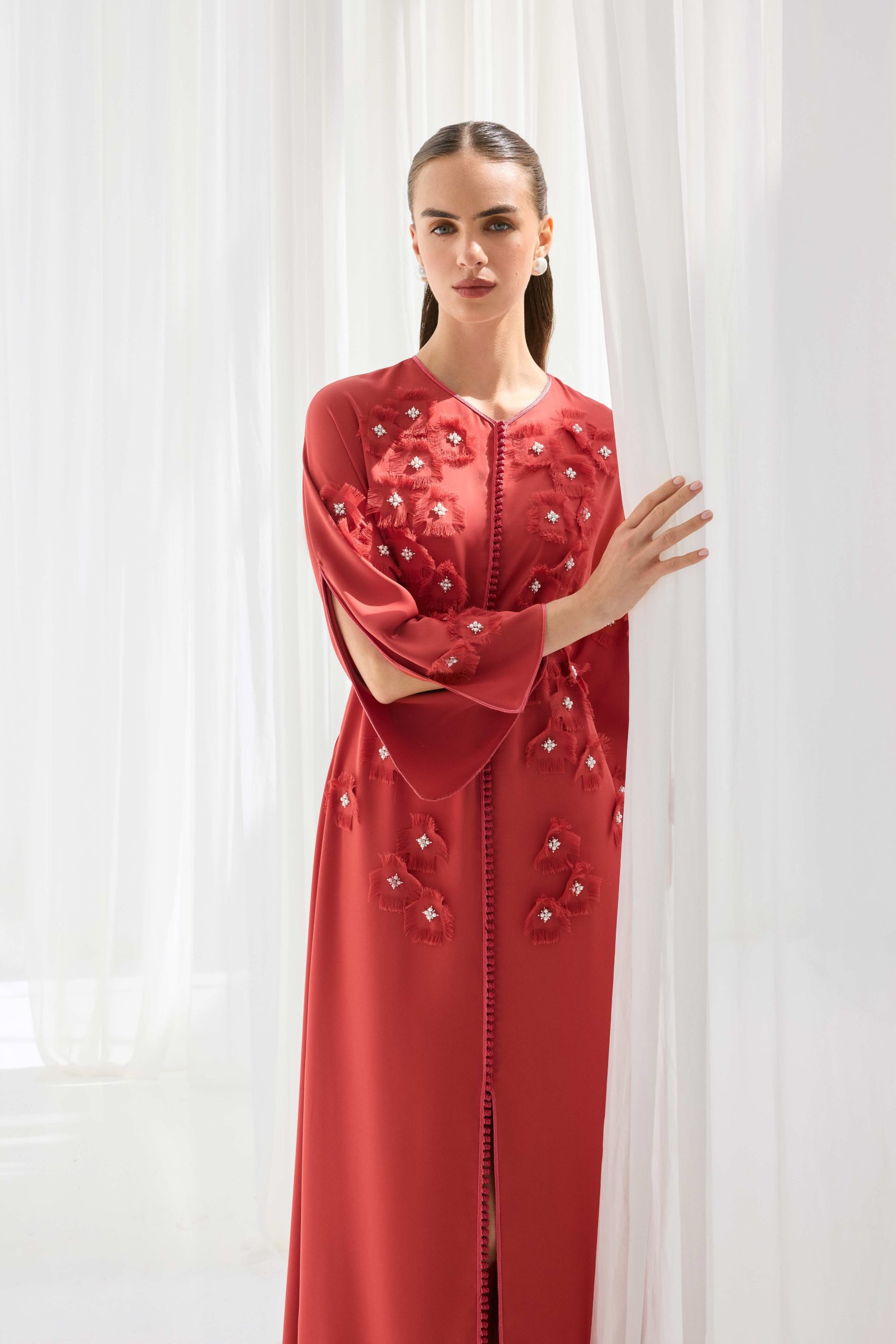 Elassi_4563-copy Crimson Blossom Kaftan - Image 1