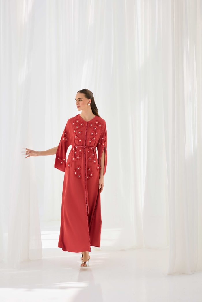 Crimson Blossom Kaftan - Image 2