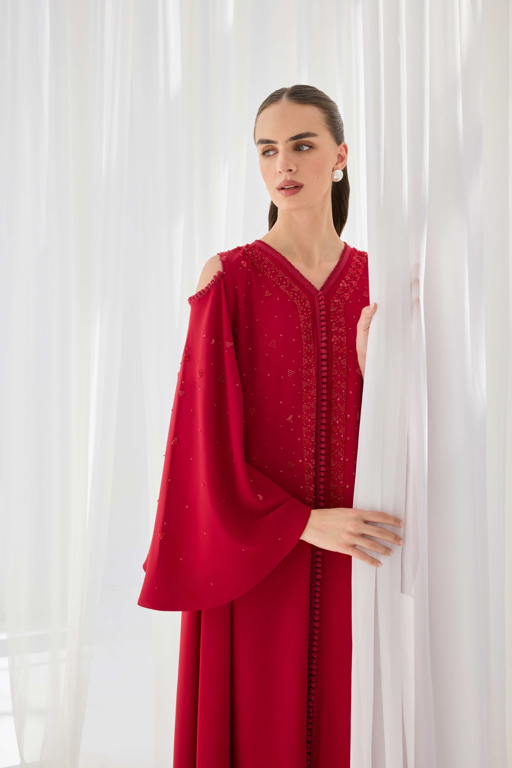 Elassi_4687-copy Ruby Red Kaftan - Image 1